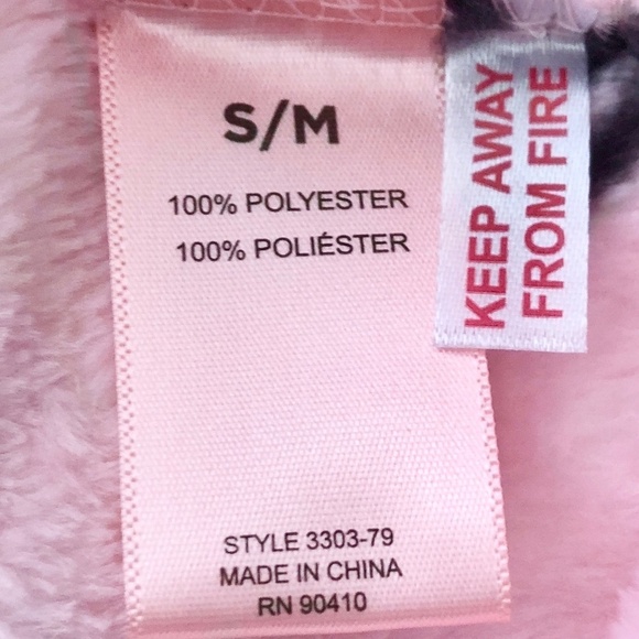 Juicy Couture, Womens, Plush, Shawl, Collar Robe, Pink, Crown Logo, Size S, NEW - Picture 12 of 13
